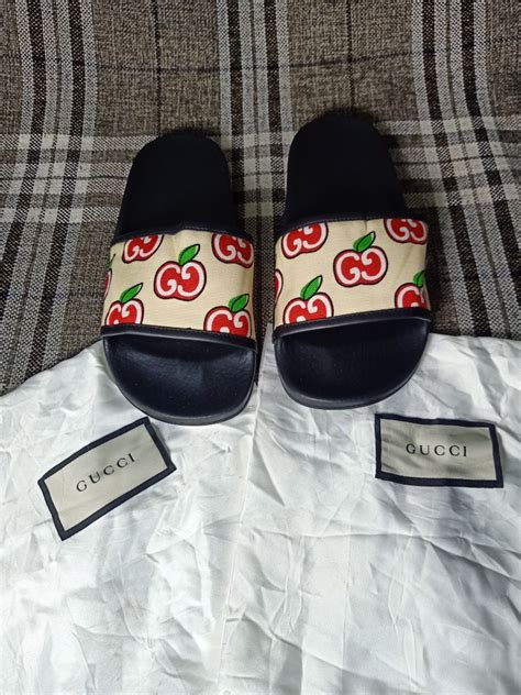 gucci slides with cherries